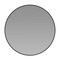 Flash Furniture 24" Round Black Metal Framed Wall Mirror - Large Accent Mirror for Bathroom, Vanity, Entryway, Dining Room, & Living Room